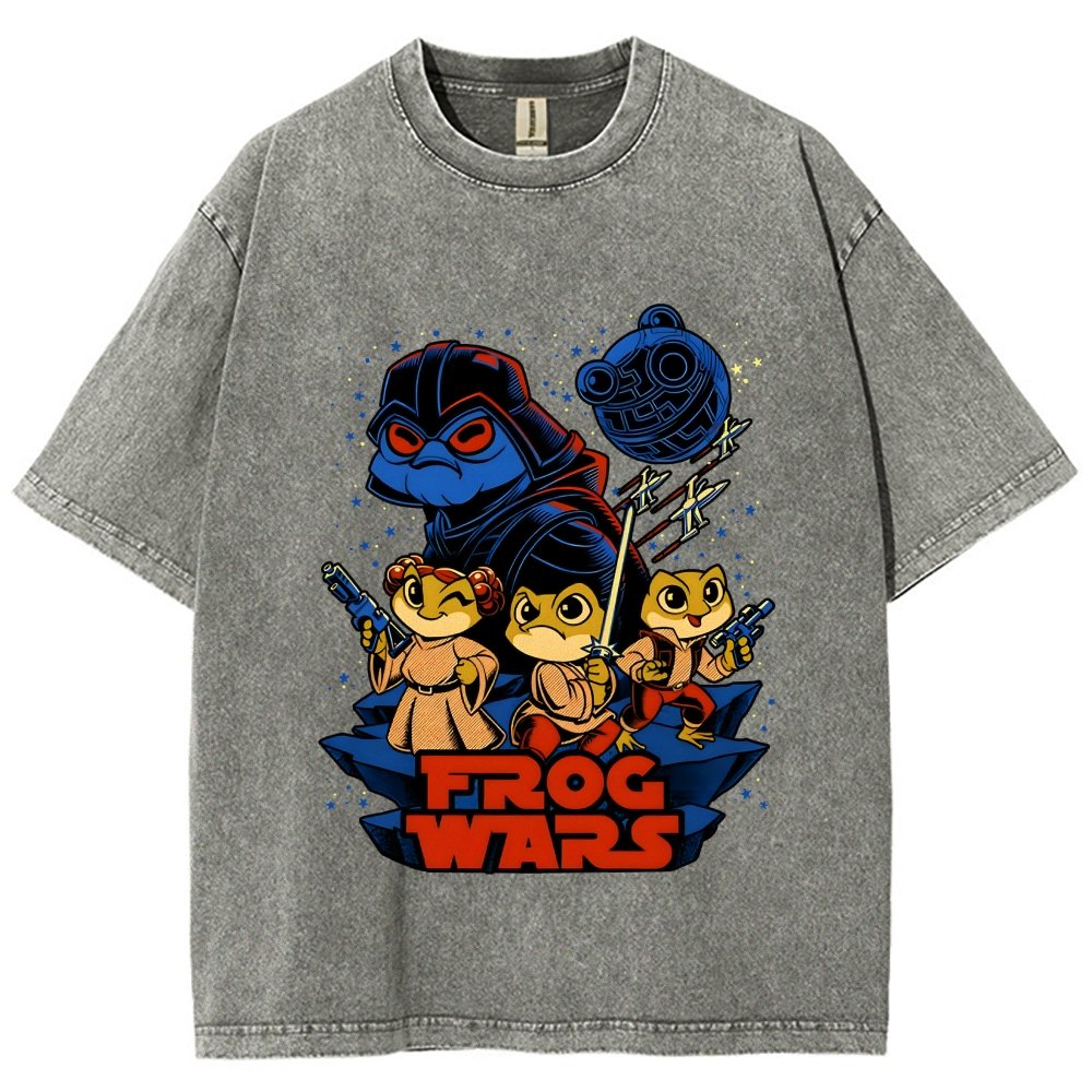Frog Wars Vintage Distressed T-shirt