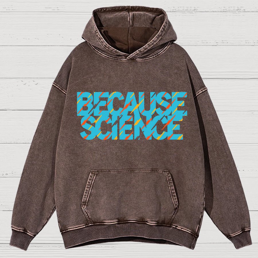 Because Science Vintage Distressed Hoodie