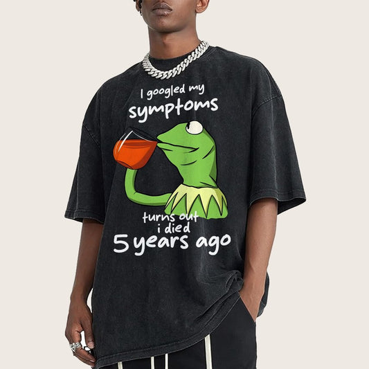Goolged Symptoms Vintage Distressed T-shirt