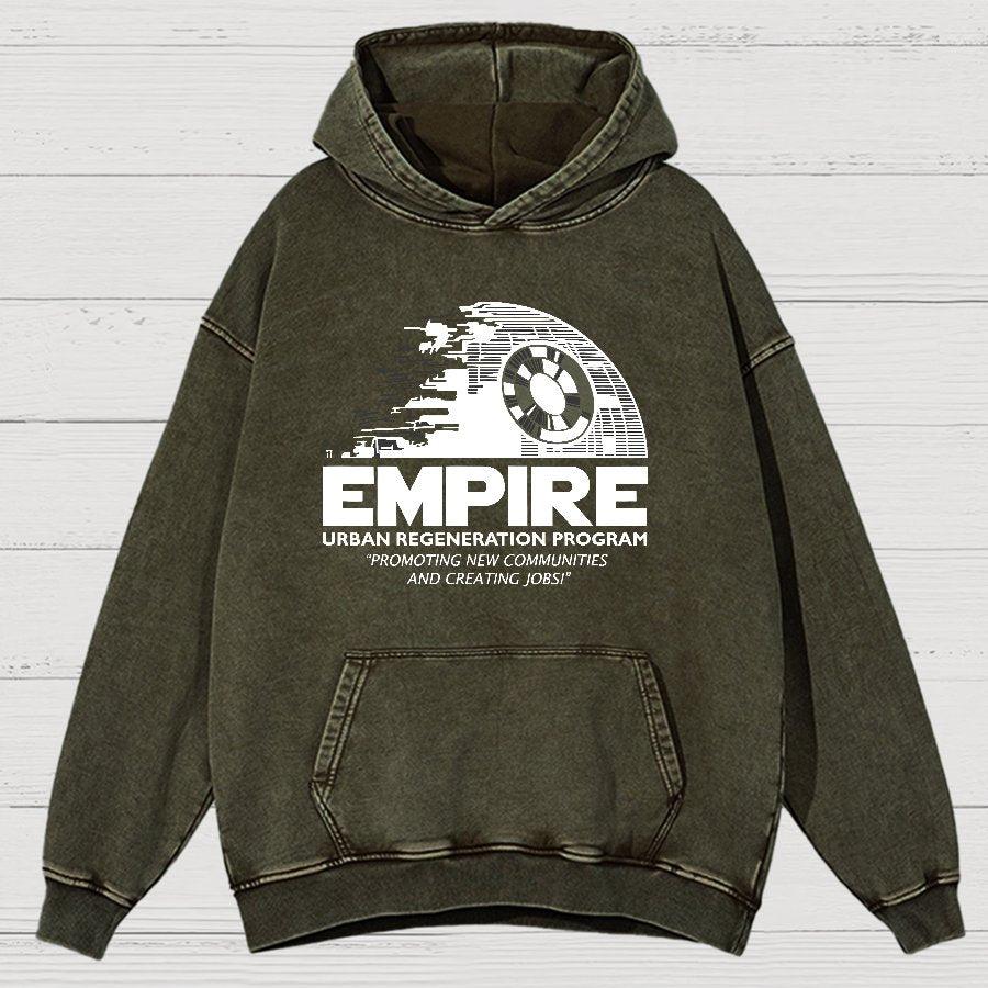 Metropolis Urban Regeneration Vintage Distressed Hoodie