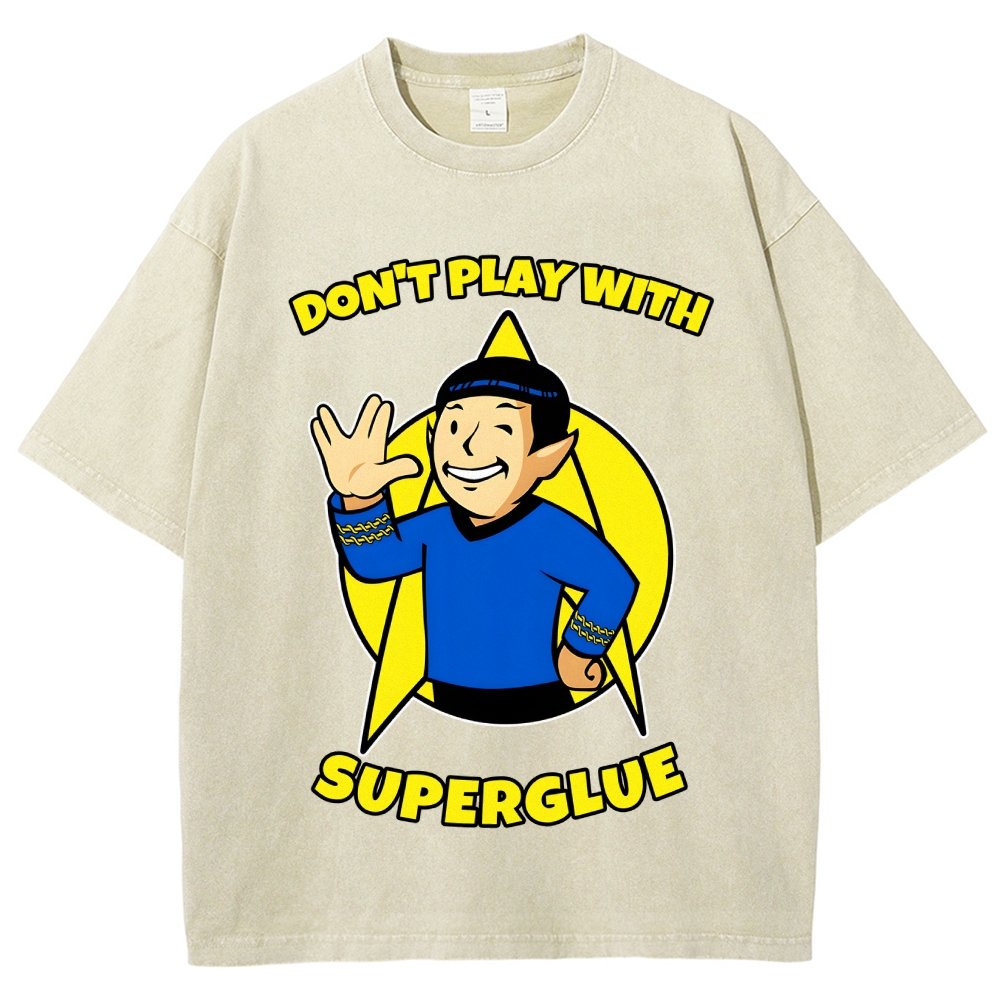 Don't Play With Superglue Vintage Distressed T-shirt