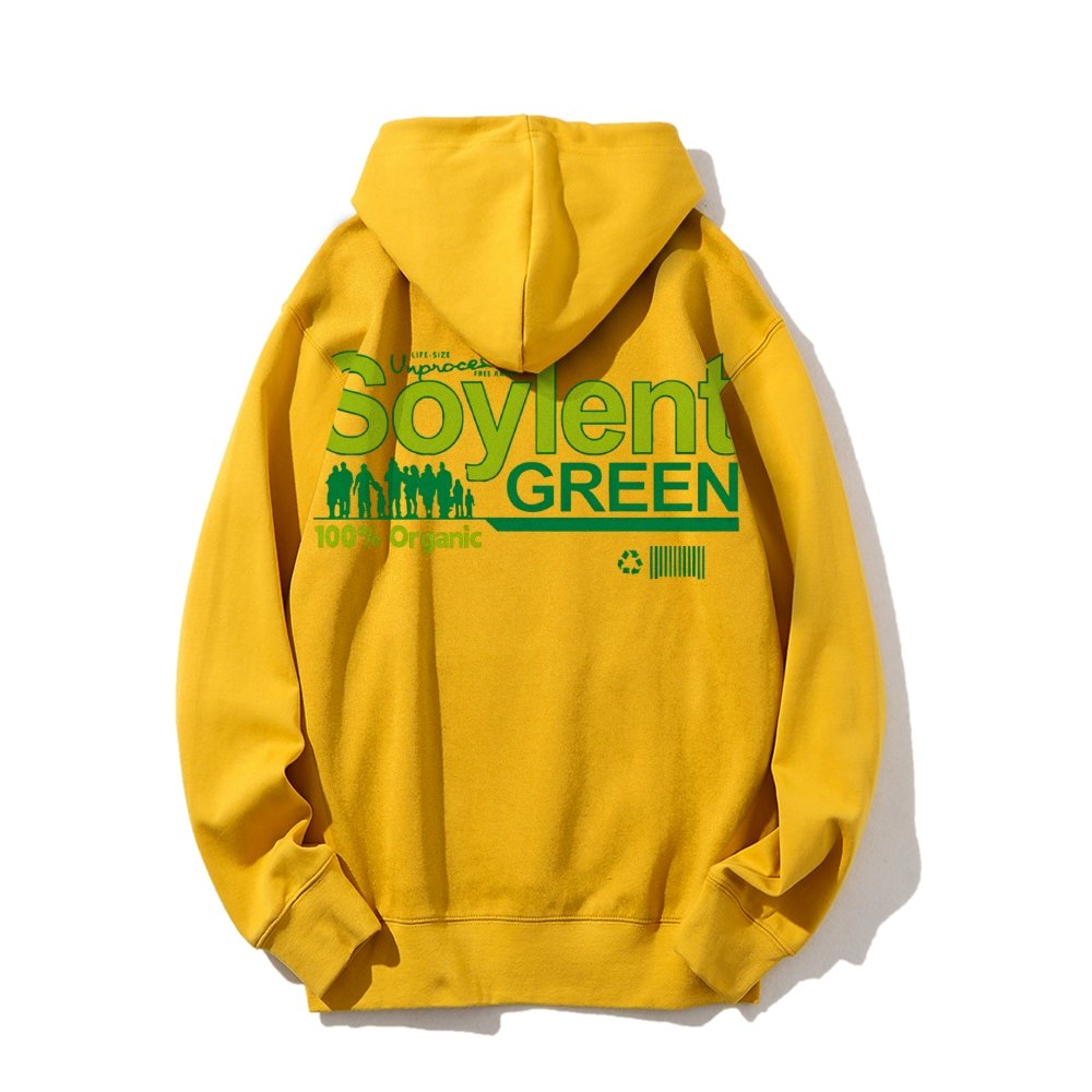 Soylent Green Printed Back Cotton Hoodie