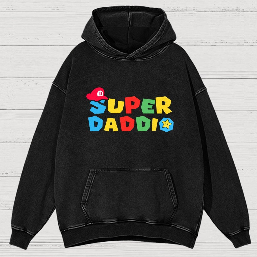 Super Daddio Vintage Distressed Hoodie