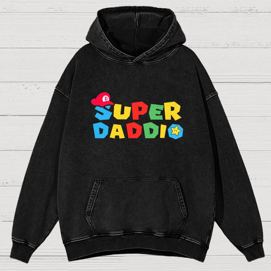 Super Daddio Vintage Distressed Hoodie
