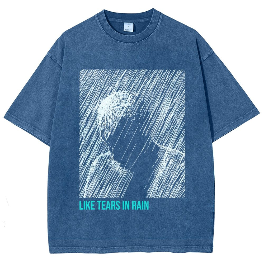 Like Tears In Rain Vintage Distressed T-shirt