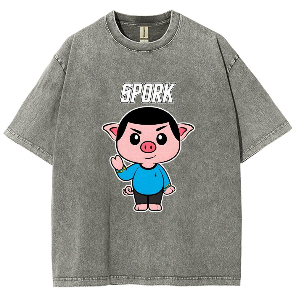 Spork Vintage Distressed T-shirt