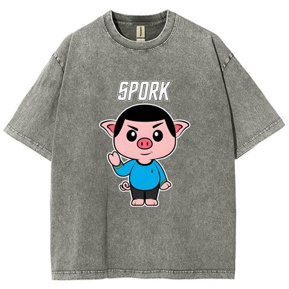 Spork Vintage Distressed T-shirt