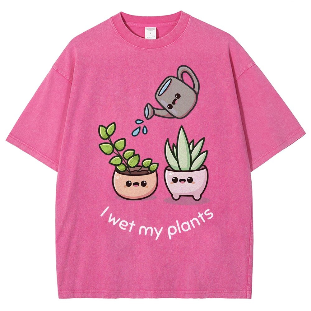 Wet My Plants Vintage Distressed T-shirt