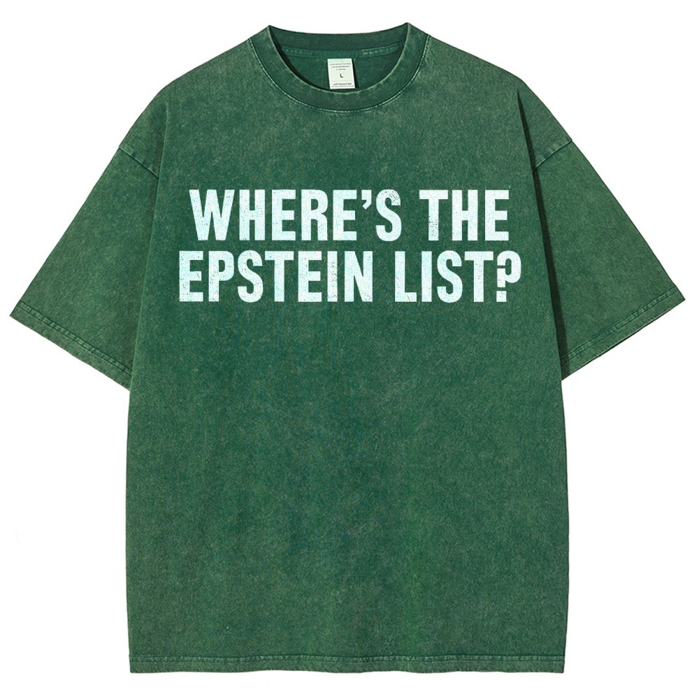 Where’s the Epstein list Vintage Distressed T-shirt