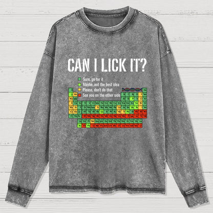Can I Lick It Washed Long Sleeve Tee