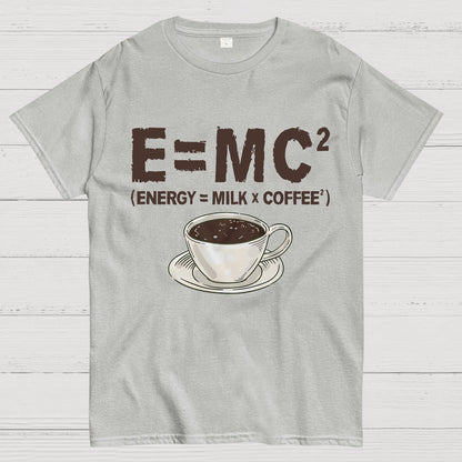 Funny Energy milk coffee science Geek T-Shirt