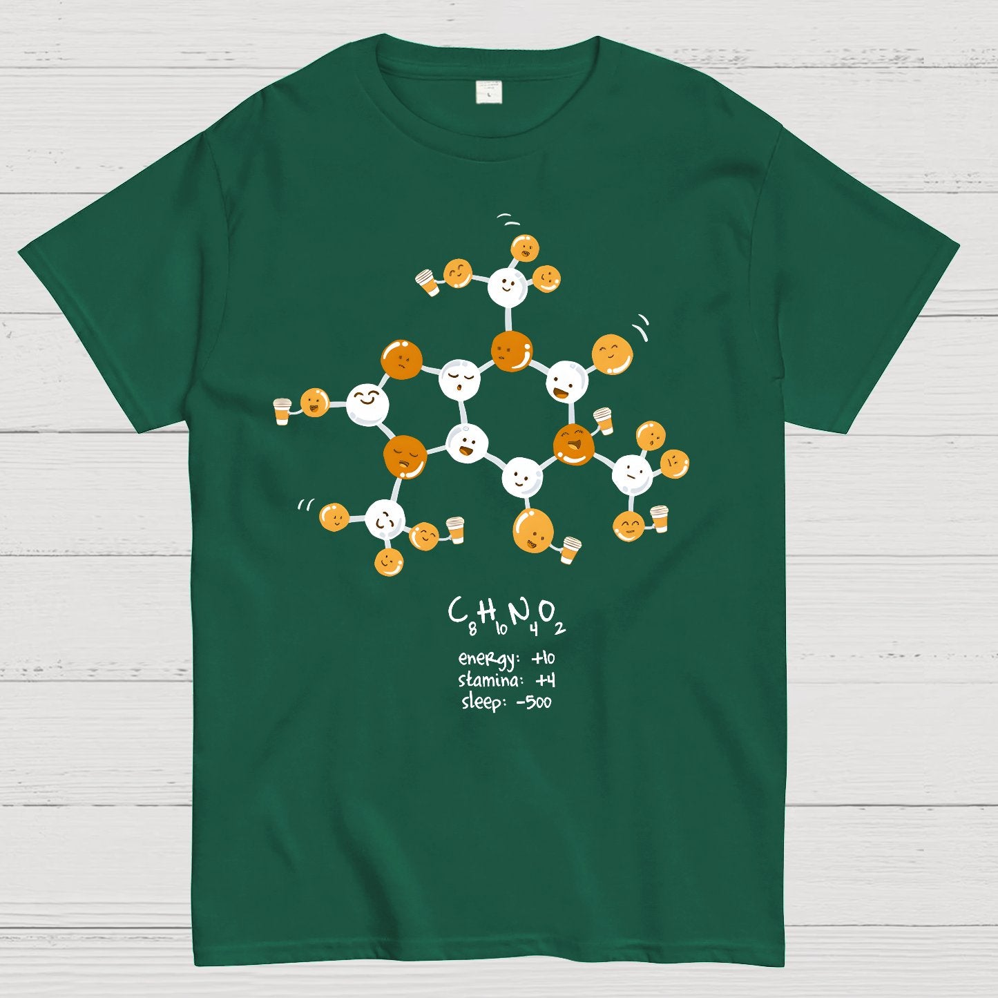 Caffeine Power Up Geek T-Shirt