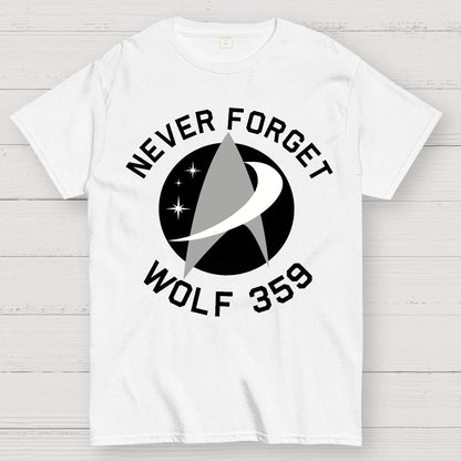 Never Forget Wolf 359 Geek T-Shirt
