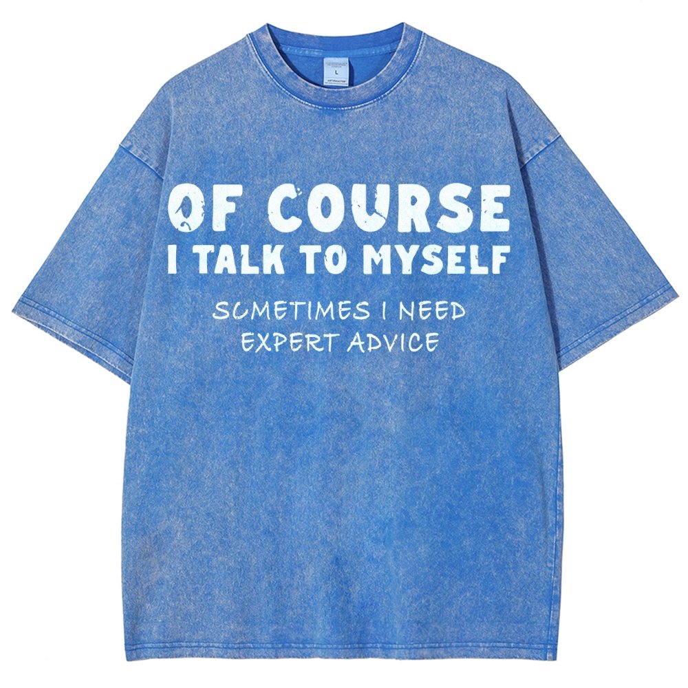 Talk To Myself Vintage Distressed T-shirt