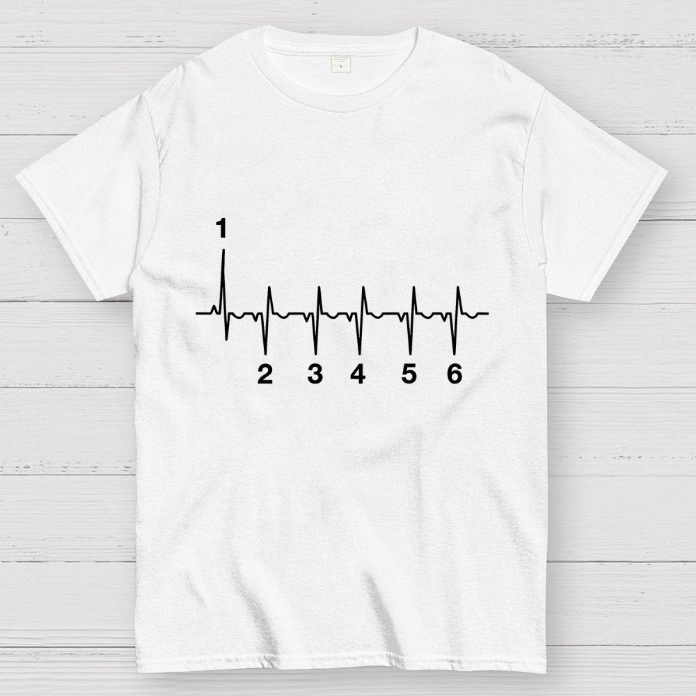 Motorcycle Motorcyclist Heartbeat Geek T-Shirt