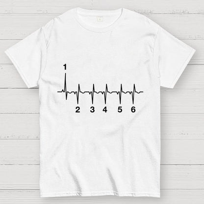 Motorcycle Motorcyclist Heartbeat Geek T-Shirt