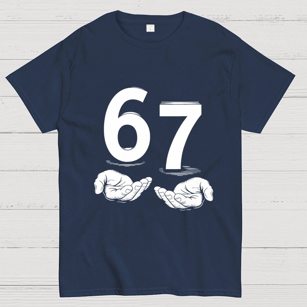 Funny Six Seven Meme Viral Quote Geek T-Shirt