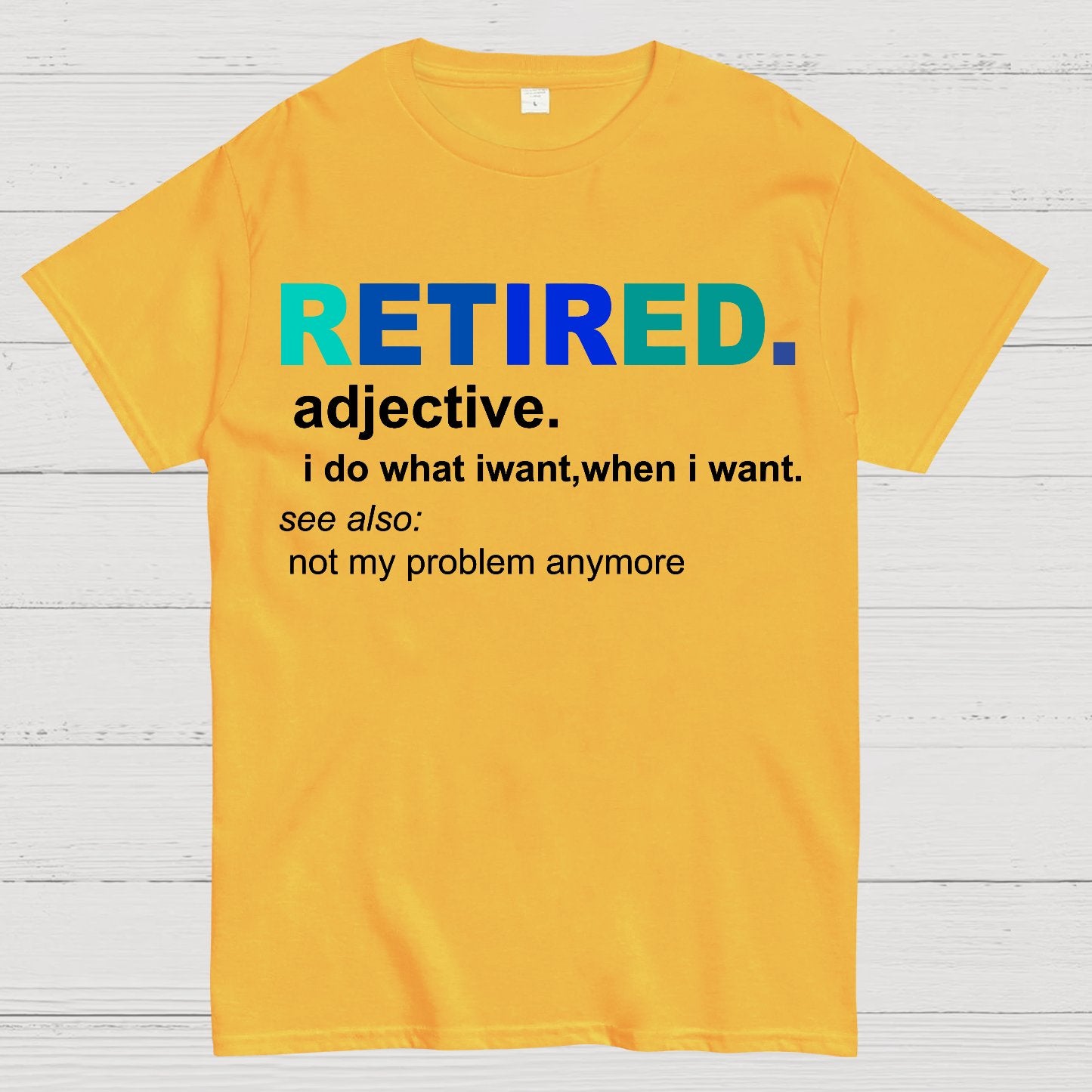 Retired Definition, Funny Retired Classic Geek T-Shirt