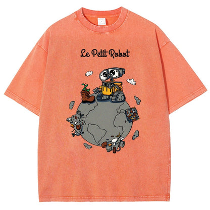 Le Petit Robot Vintage Distressed T-shirt