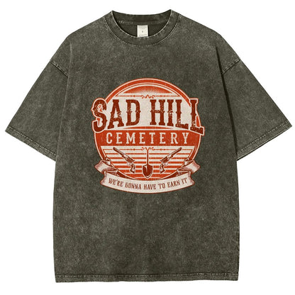 Lonely Hill Cemetery Vintage Distressed T-shirt