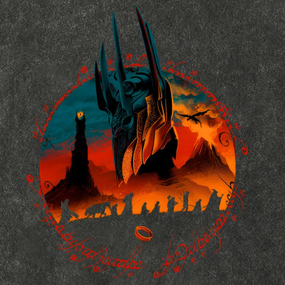 Fiery Mountain Quest Vintage Distressed T-shirt