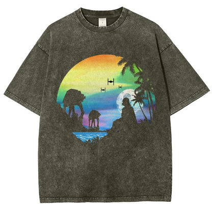 Conquer the paradise Vintage Distressed T-shirt