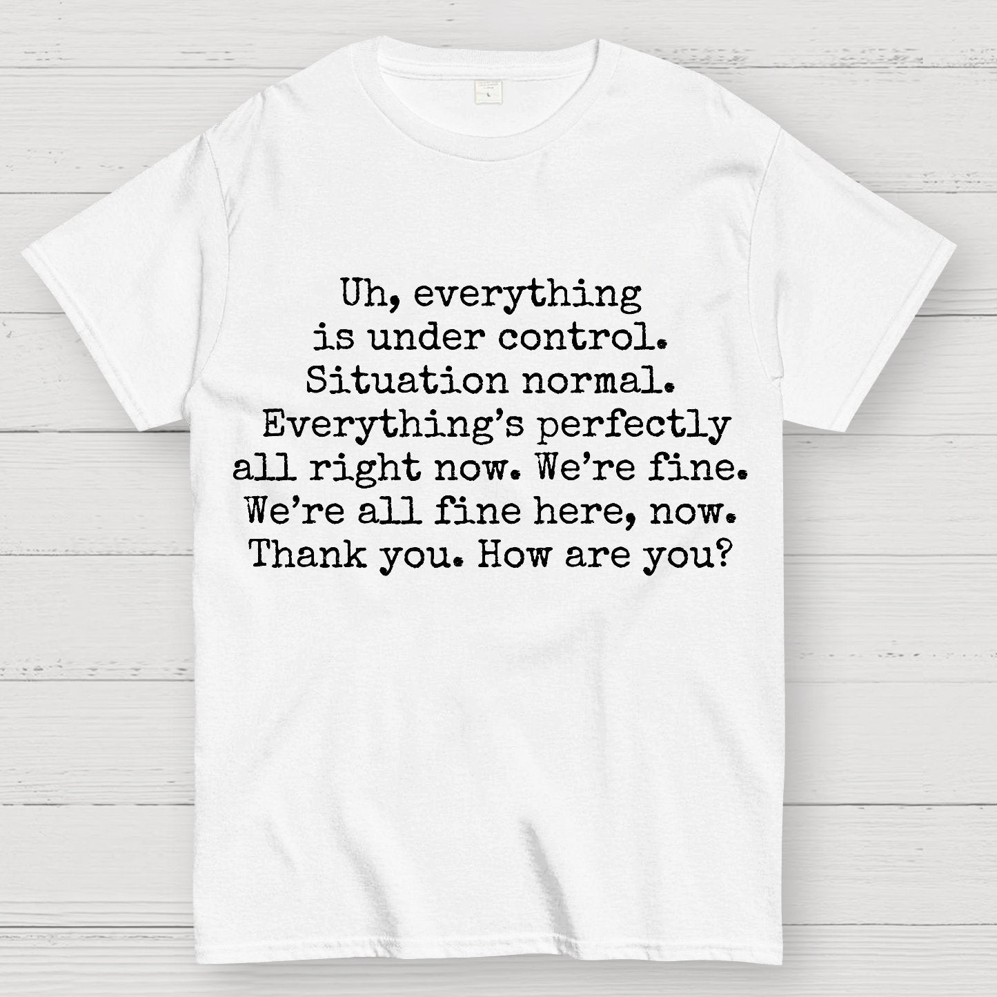 Everything Is Under Control Geek T-Shirt