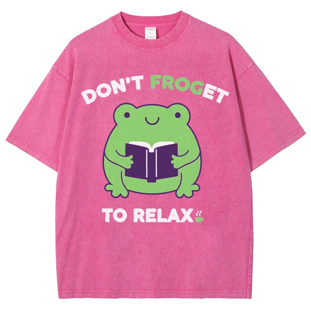 Don't Froget to Relax Vintage Distressed T-shirt