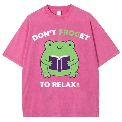 Don't Froget to Relax Vintage Distressed T-shirt