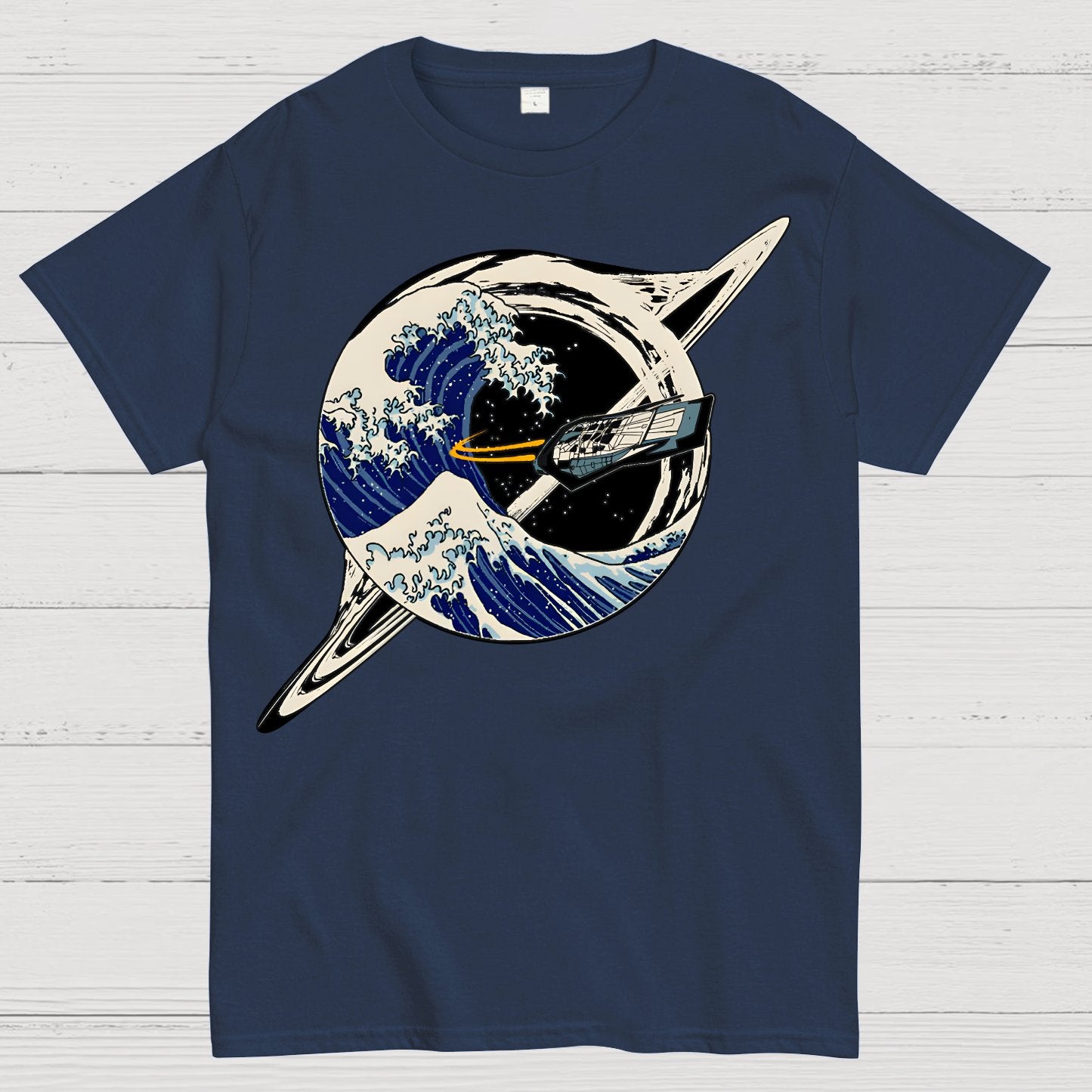 Interstellar Kanagawa Wave Geek T-Shirt