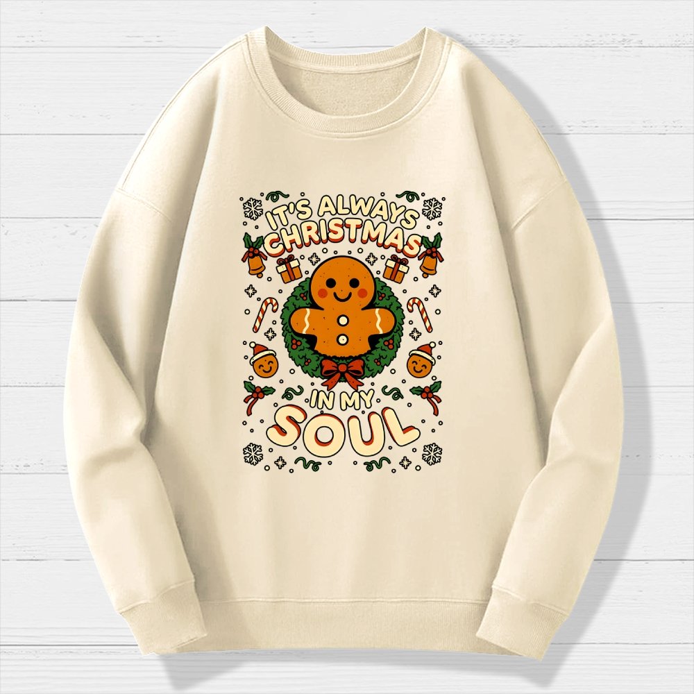 Christmas Soul Gift Geek Cotton Sweatshirt