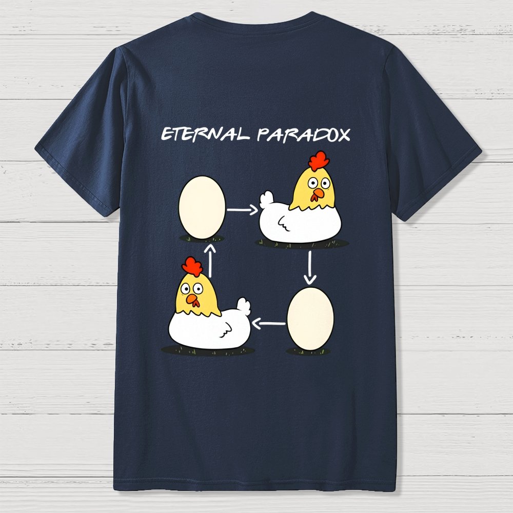 Eternal Paradox Nerdy Front And Back Printing Geek T-Shirt
