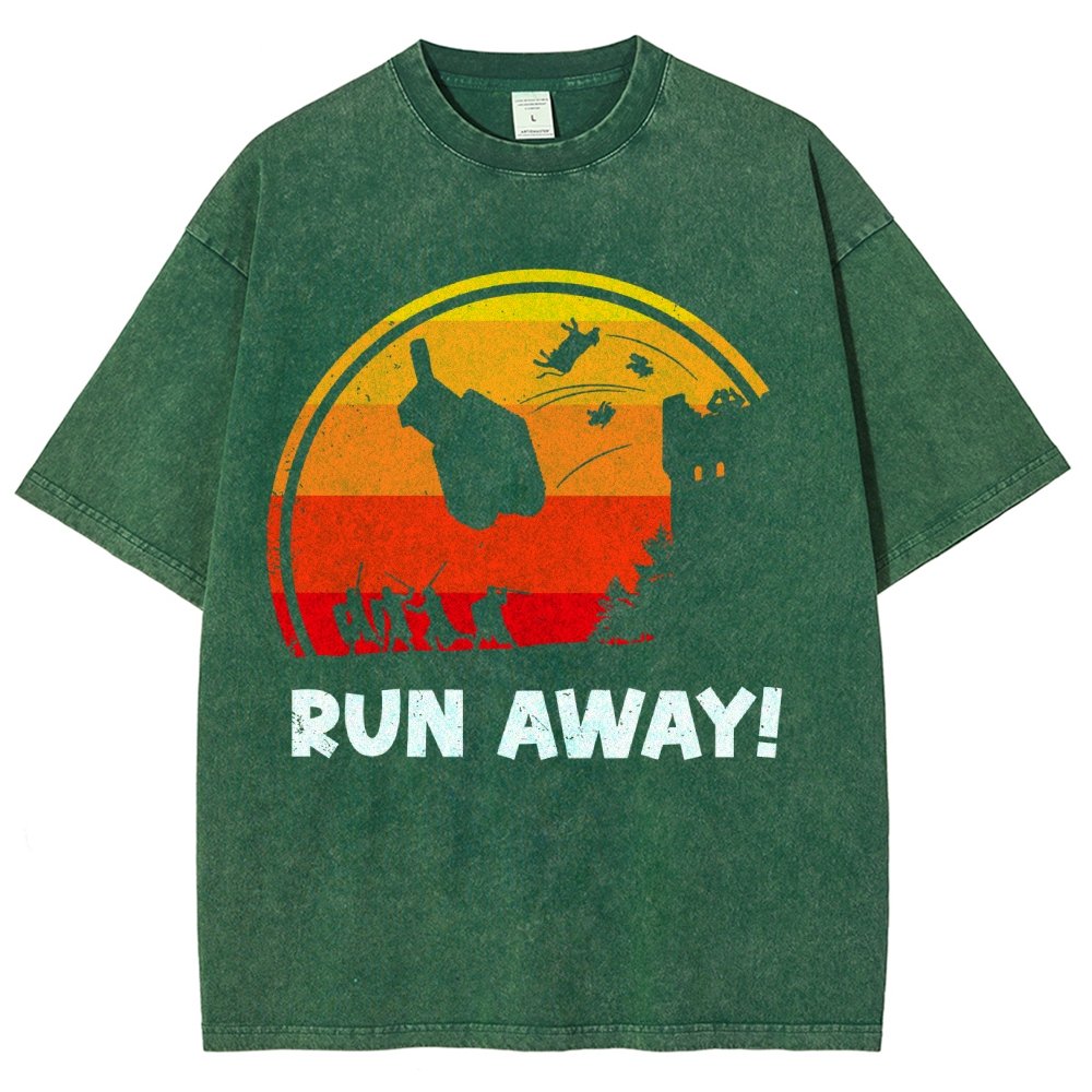 Run Away Vintage Distressed T-shirt