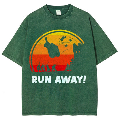 Run Away Vintage Distressed T-shirt