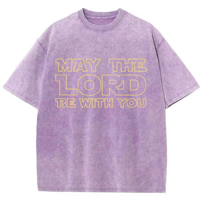 May The Lord be with you Vintage Distressed T-shirt