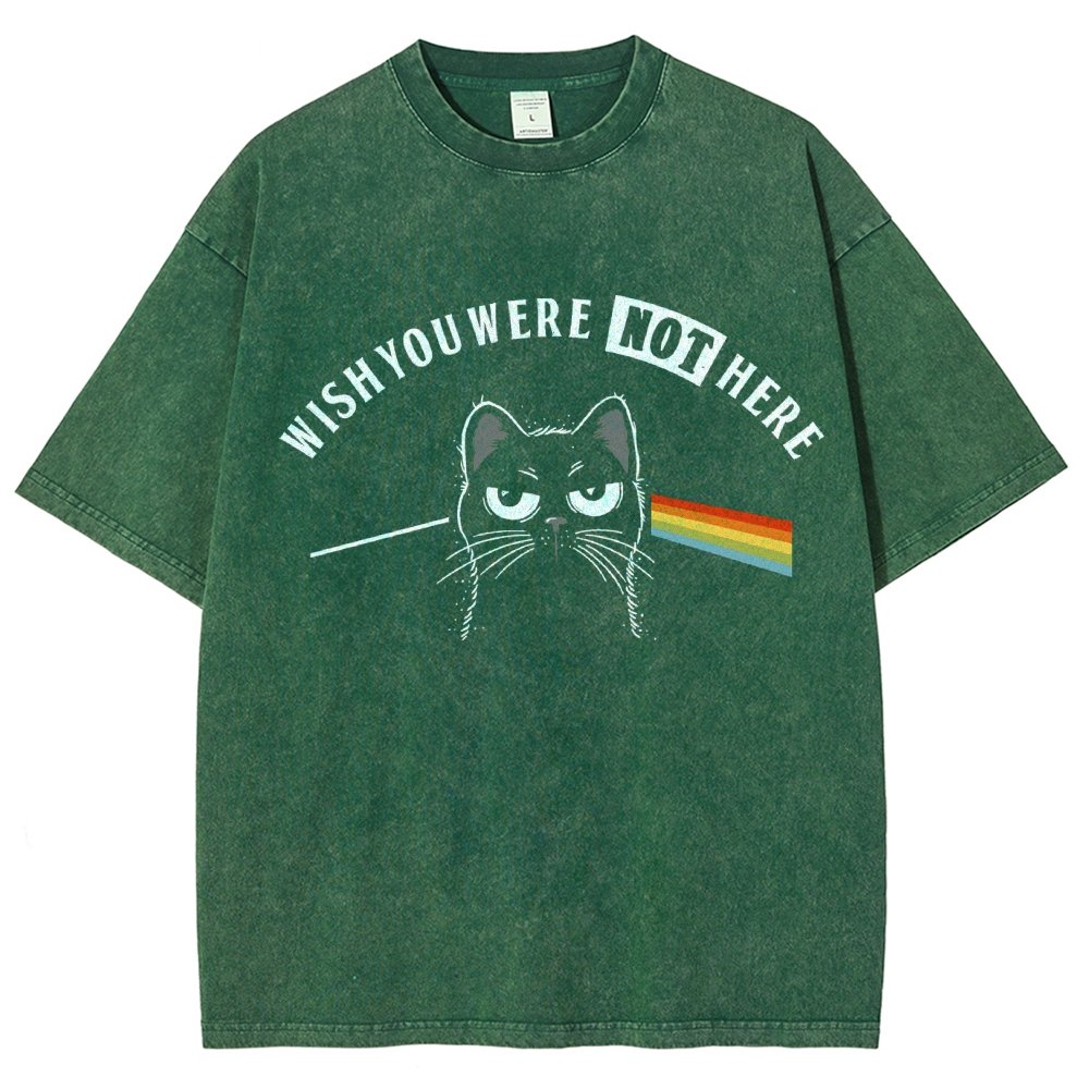 Wish You Were NOT Here Vintage Distressed T-shirt
