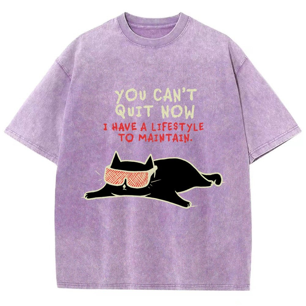 You Can't Quit Now Vintage Distressed T-shirt