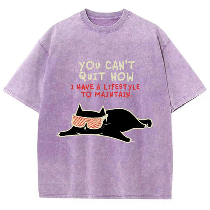 You Can't Quit Now Vintage Distressed T-shirt