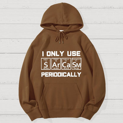 Sarcasm Periodic Table Element Shirt Weird Science Joke Geek Cotton Hoodie