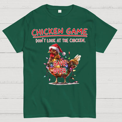 Funny Chicken Game Geek Christmas T-Shirt