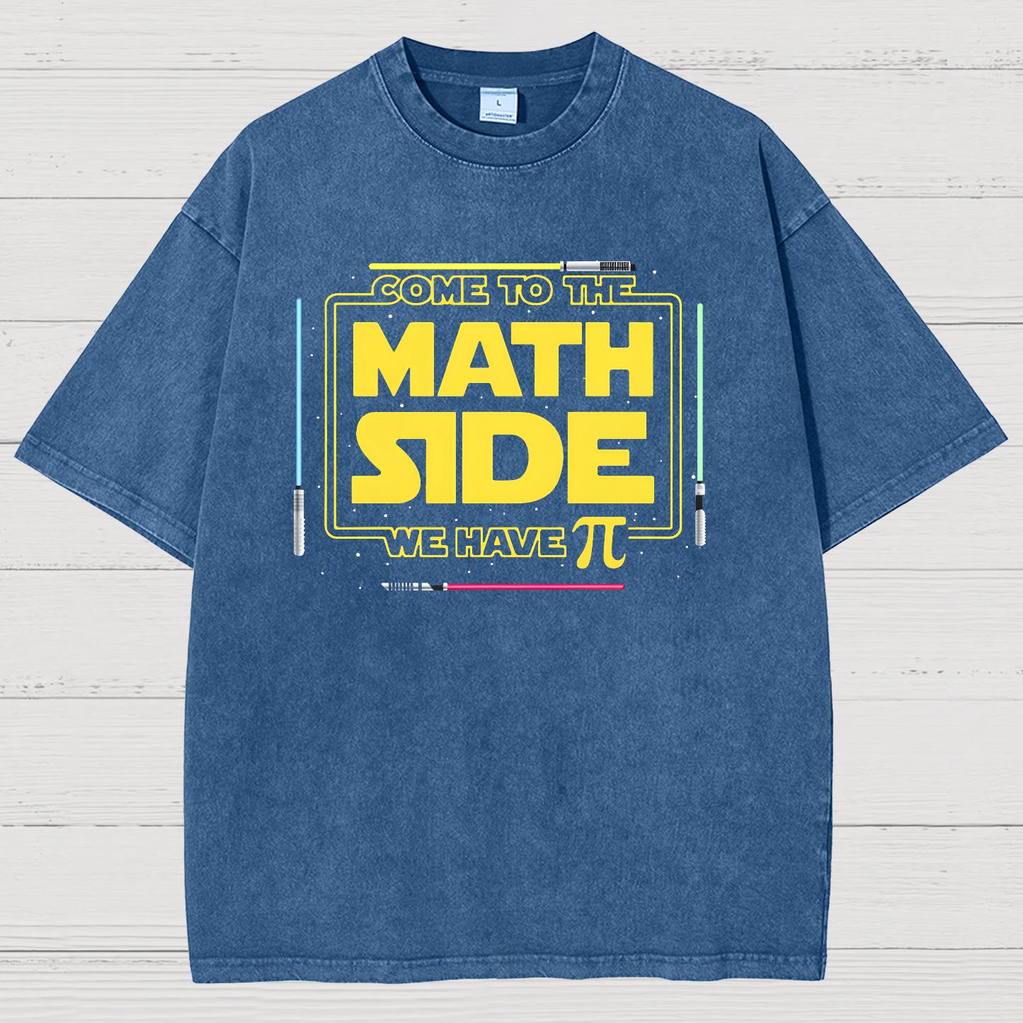 Come To The Nerd Side We Have Pi Vintage Distressed T-shirt