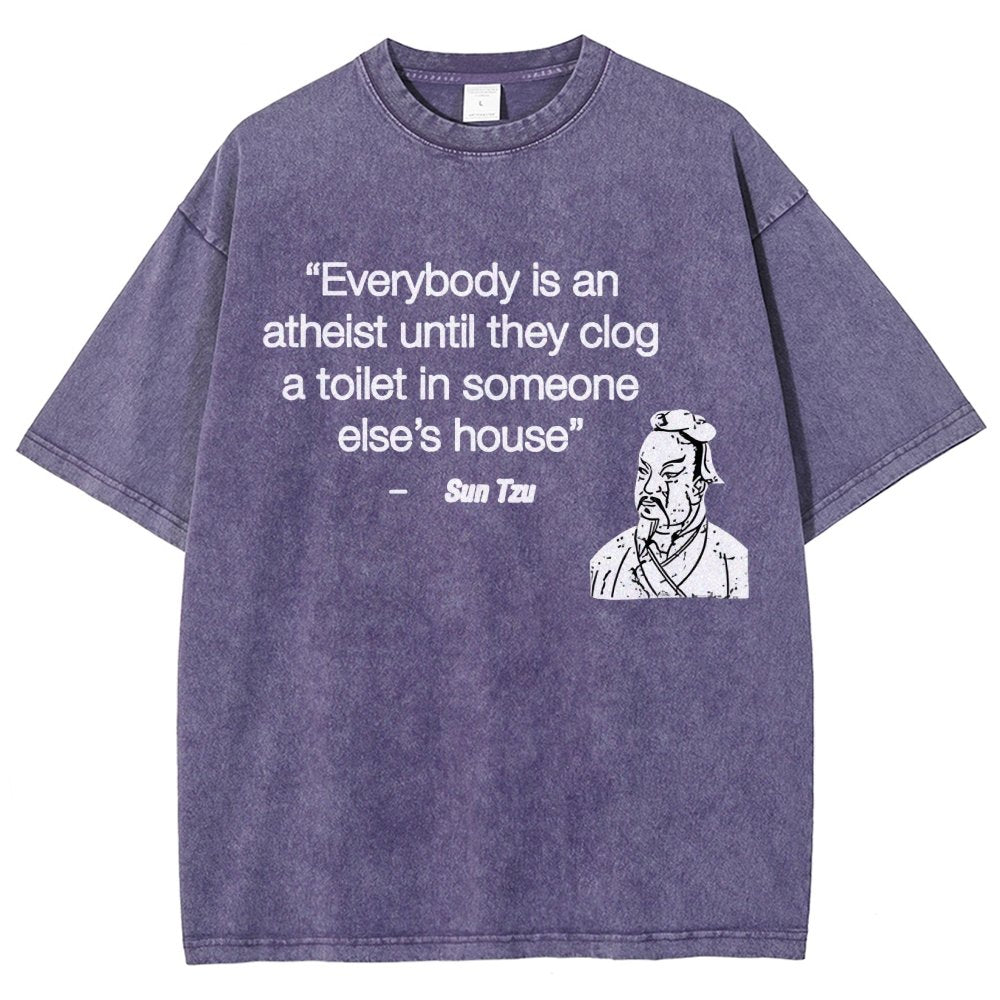 Funny Sun Tzu Saying Vintage Distressed T-shirt