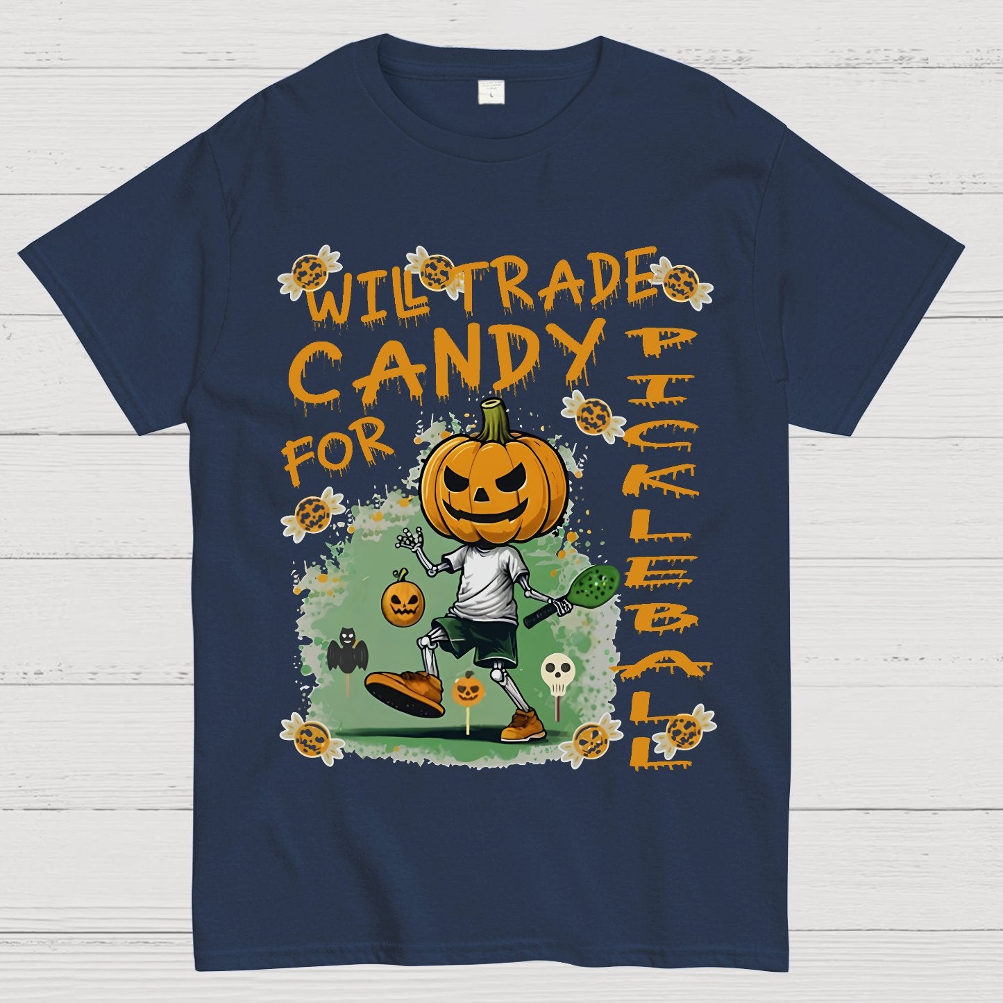 Halloween Pumpkin Man Geeky T-Shirt