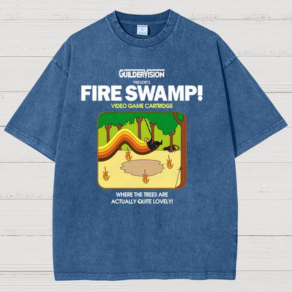 Retro Blazing Marsh Vintage Distressed T-shirt