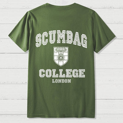 Scumbag College Unisex  Back Printing Geek T-Shirt