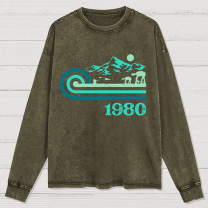 Retro Vintage Base Washed Long Sleeve Tee