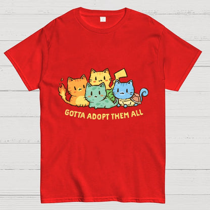 Gotta Adopt Them All Geek T-Shirt