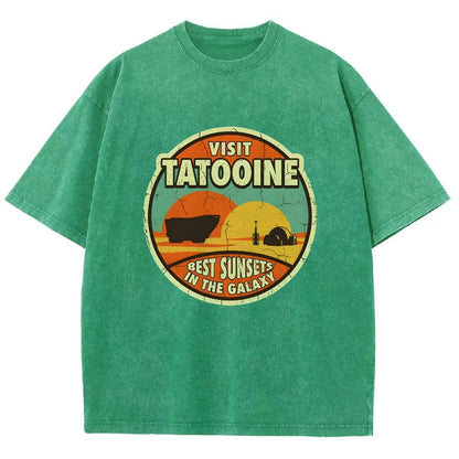 Best Sunsets In The Galaxy Vintage Distressed T-shirt
