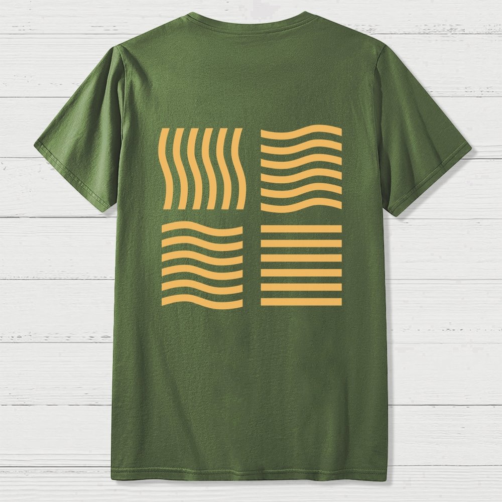 Elemental Stones  Back Printing Geek T-Shirt