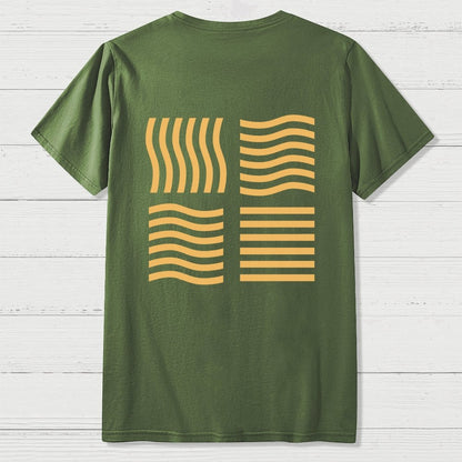 Elemental Stones  Back Printing Geek T-Shirt